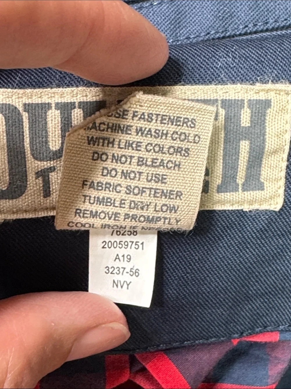 Duluth Trading Co. Navy Blue Twill Presentation Jacket 2XL Tall